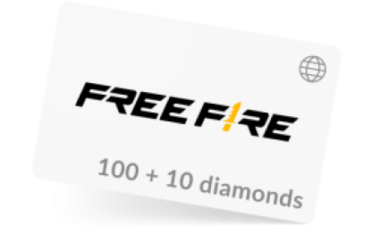 Free Fire Card 100 + 10 diamonds